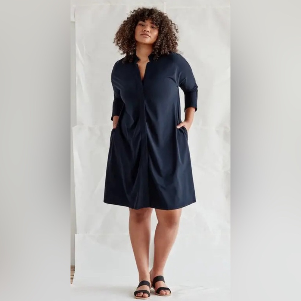 ADAY Something Borrowed Navy dress in Medium